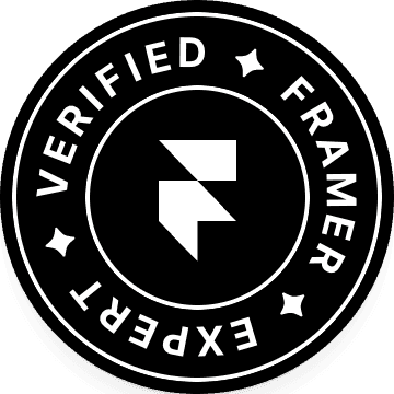 Verified Framer Expert badge